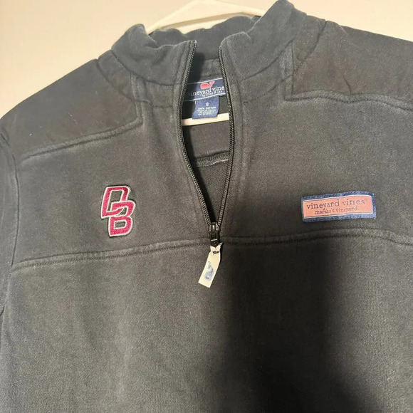 Vineyard Vines Unisex Navy 1/4 zip pullover Jacket size S 100% cotton DB - Picture 3 of 11